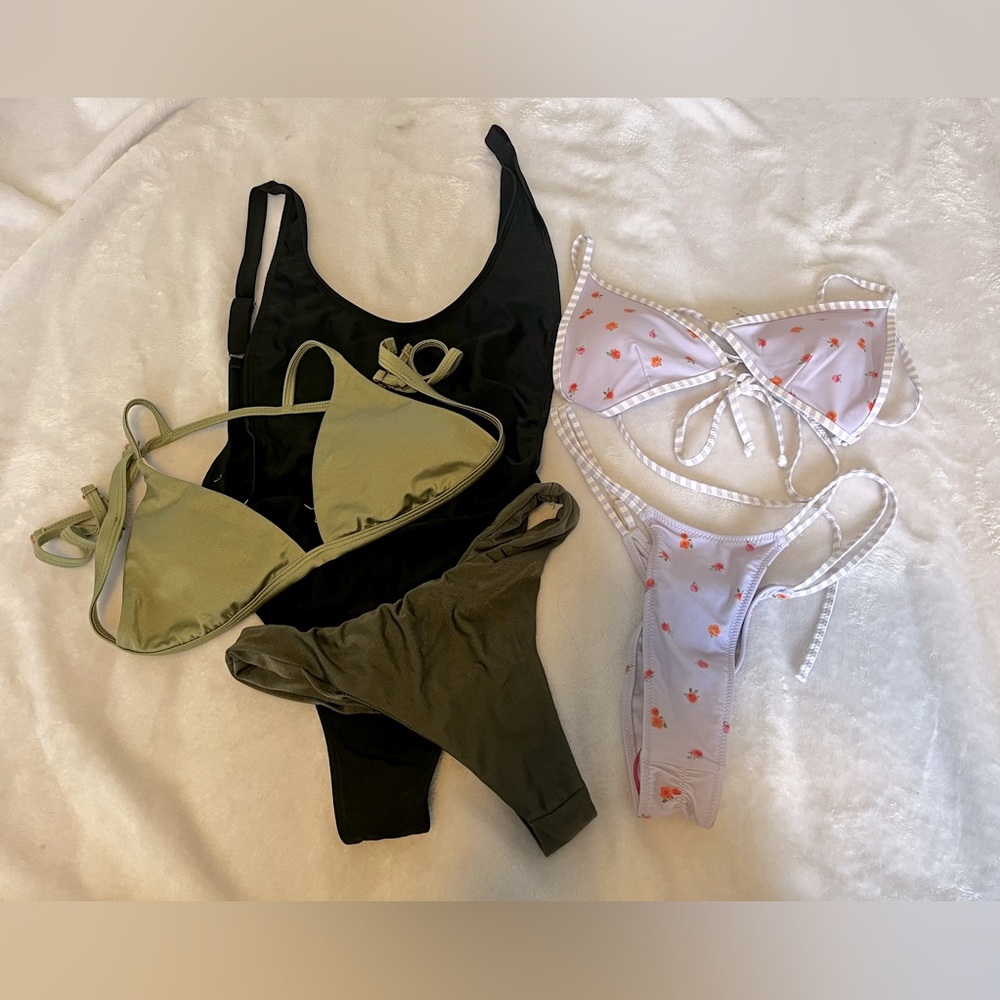 3 swimsuits bundle (ohpolly, whitefox)